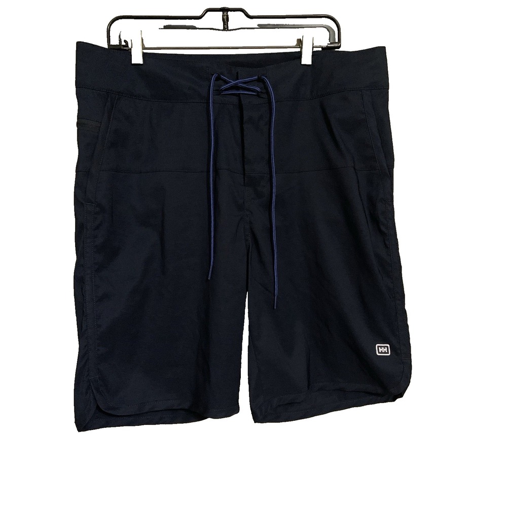 NWT Helly Hansen Solen Water Shorts Recycled 36x9.5" Unlined - Men's L Navy - Picture 2 of 15